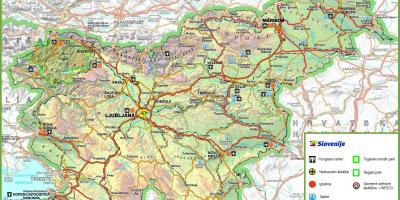 מפה של סלובניה הכביש